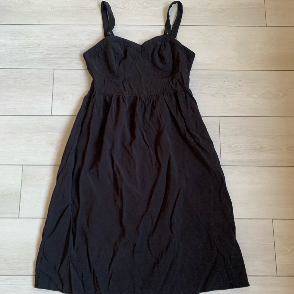 Modern Citizen Lisette Bustier Midi Dress Black M